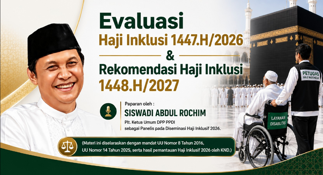 Foto Pak Siswadi berbentuk lukisan ditambah gambar kabah